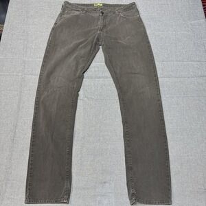 Versace Jeans Mens 38x32 Brown Straight Leg Denim Pants Made In Italy Casual